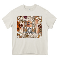 Cream Dog Mom Heavy Core Tee - CowhideDigitalArt