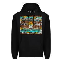 Black longhorn bull skull cowhide leopard turquoise Premium Hoodie - Artiststas