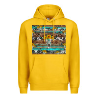 Lemon longhorn bull skull cowhide leopard turquoise Premium Hoodie - Artiststas