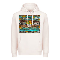 Pale Pink longhorn bull skull cowhide leopard turquoise Premium Hoodie - Artiststas