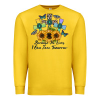 Lemon because he lives i can face tomorrow Premium Sweatshirt - CowhideDigitalArt