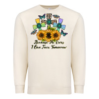 Sandshell because he lives i can face tomorrow Premium Sweatshirt - CowhideDigitalArt