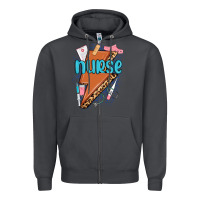 Smoke nurse lightning bolt Zipper Hoodie - MaliasSmallBusiness