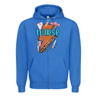 True Royal nurse lightning bolt Zipper Hoodie - MaliasSmallBusiness