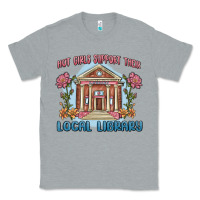 Heather Grey hot girls support their local library Classic Tee - MaliasSmallBusiness