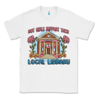 White hot girls support their local library Classic Tee - MaliasSmallBusiness