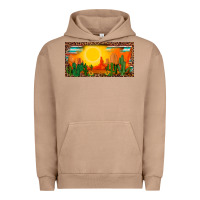 Pigment Burro western  sunset cactus leopard serape   license plate template Urban Hoodie - BarkalooDesign
