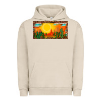 Pigment French Oak western  sunset cactus leopard serape   license plate template Urban Hoodie - BarkalooDesign