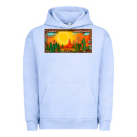 Pigment Grape Ice western  sunset cactus leopard serape   license plate template Urban Hoodie - BarkalooDesign