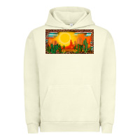 Pigment Pistachio western  sunset cactus leopard serape   license plate template Urban Hoodie - BarkalooDesign