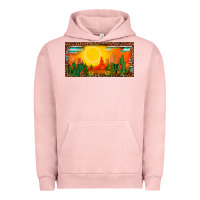 Pigment Salmon western  sunset cactus leopard serape   license plate template Urban Hoodie - BarkalooDesign