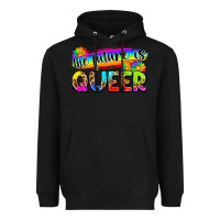 Black the future is queer Heavyweight Hoodie - Zillion Design Studio