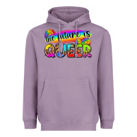 Lavender the future is queer Heavyweight Hoodie - Zillion Design Studio