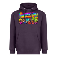 Plum the future is queer Heavyweight Hoodie - Zillion Design Studio