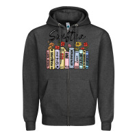 Charcoal Heather swiftea books Zipper Hoodie - MaliasSmallBusiness