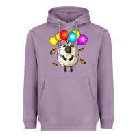 Lavender rainbow sheep Heavyweight Hoodie - Zillion Design Studio
