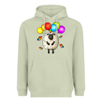 Matcha rainbow sheep Heavyweight Hoodie - Zillion Design Studio