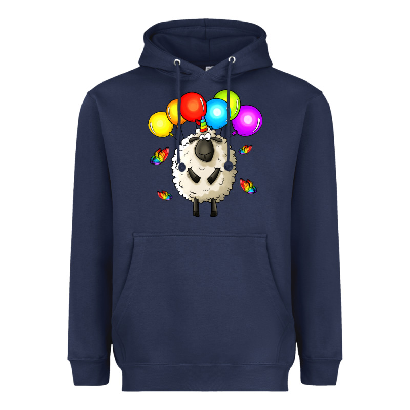 Rainbow Sheep Heavyweight Hoodie by Zillion Design Studio | Teevron