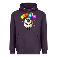 Plum rainbow sheep Heavyweight Hoodie - Zillion Design Studio