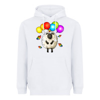 White rainbow sheep Heavyweight Hoodie - Zillion Design Studio