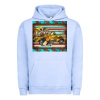Pigment Grape Ice western truck farm animals serape leopard turquoise's Urban Hoodie - BarkalooDesign