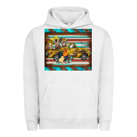 Pigment Lunar Rock western truck farm animals serape leopard turquoise's Urban Hoodie - BarkalooDesign