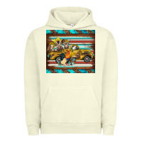 Pigment Pistachio western truck farm animals serape leopard turquoise's Urban Hoodie - BarkalooDesign