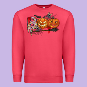 Boo Premium Sweatshirt Designed By Cowhidedigitalart