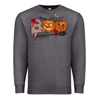 Charcoal Heather boo Premium Sweatshirt - CowhideDigitalArt
