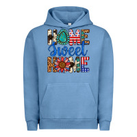 Pigment Pebble Blue Home Sweet Home Urban Hoodie - LillyAllenDesigns