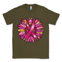 Army Green breast cancer sunflower Classic Tee - RanaPortraitStore