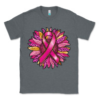 Charcoal Heather breast cancer sunflower Classic Tee - RanaPortraitStore