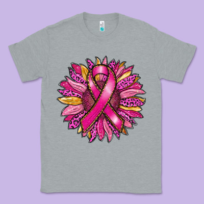 Breast Cancer Sunflower Classic Tee Designed By Ranaportraitstore