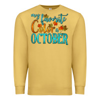 Antique Gold my favorite color is october Premium Sweatshirt - HRA Design Shop