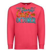Cardinal my favorite color is october Premium Sweatshirt - HRA Design Shop