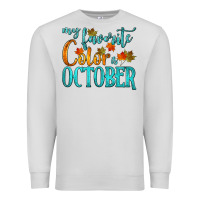 Dove Grey my favorite color is october Premium Sweatshirt - HRA Design Shop