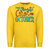 Lemon my favorite color is october Premium Sweatshirt - HRA Design Shop