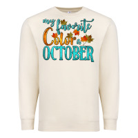 Sandshell my favorite color is october Premium Sweatshirt - HRA Design Shop