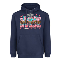 Navy blessed nurse Heavyweight Hoodie - texasbilliewilder