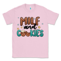 Bubblegum Pink milf and cookies Classic Tee - MaliasSmallBusiness