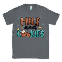 Charcoal Heather milf and cookies Classic Tee - MaliasSmallBusiness