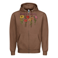 Chestnut grandma's garden Zipper Hoodie - MaliasSmallBusiness