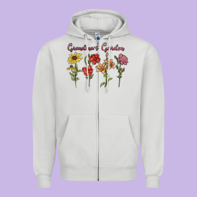 Zipper Hoodie grandma's garden