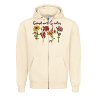 Sandshell grandma's garden Zipper Hoodie - MaliasSmallBusiness