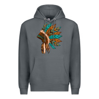 Rock native american indian headdress Premium Hoodie - Artiststas