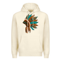 Sandshell native american indian headdress Premium Hoodie - Artiststas