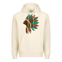 Tofu native american indian headdress Premium Hoodie - Artiststas