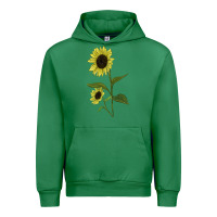 Emerald Buttercream Sunflower Urban Hoodie - LillyAllenDesigns