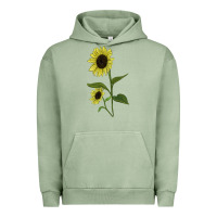 Pigment Oil Green Buttercream Sunflower Urban Hoodie - LillyAllenDesigns
