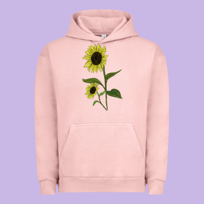 Buttercream Sunflower Urban Hoodie Designed By Lillyallendesigns